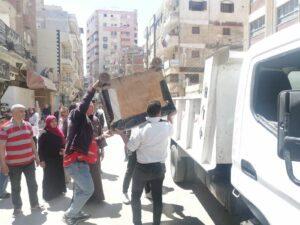 رفع فوري للإشغالات بشارع سعد بدسوق لتحقيق السيولة المرورية