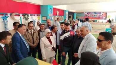 "النوبارية للتعليم الأساسي" ترسم لوحة في حب الوطن