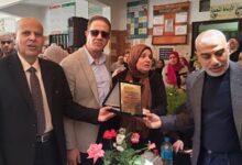 مدير تعليم دسوق يشهد حفل تكريم مديرة مدرسة دسوق الثانوية بنات بمناسبة بلوغها سن التقاعد