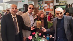 مدير تعليم دسوق يشهد حفل تكريم مديرة مدرسة دسوق الثانوية بنات بمناسبة بلوغها سن التقاعد