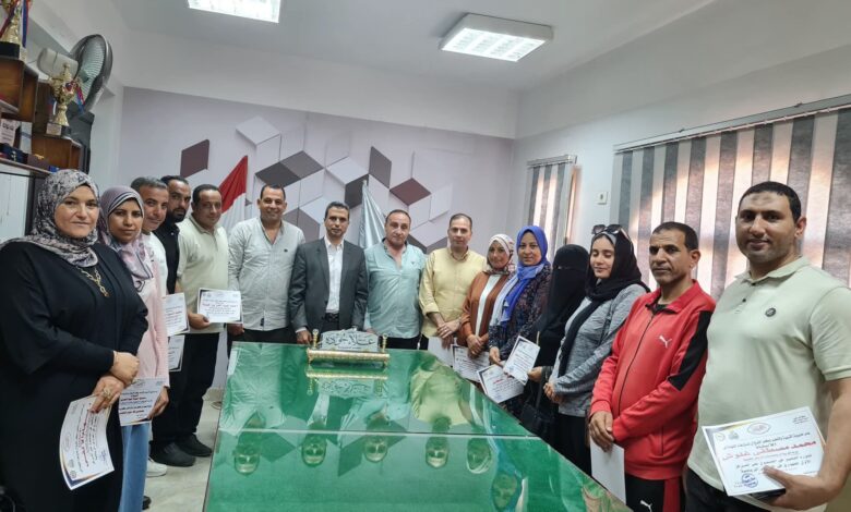 خماسية كفر الشيخ تتألق على منصات الجمهورية .. «"جودة " يكرم توجيه التربية الرياضية 