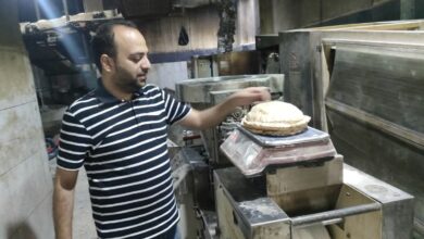 رغيف الخبز خط أحمر .. 7 محاضر نقص وزن للمخابز البلدية بدسوق 