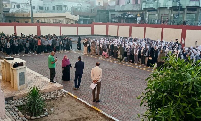 مدرسة الطوخي الإعدادية بشباس الملح ترفع راية الانضباط مع إنطلاق العام الدراسي الجديد 