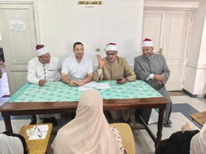 مدير أوقاف الاسكندريه.. يتابع اختبارات المركز الثقافي الإسلامي بمحرم بك