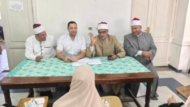 مدير أوقاف الاسكندريه.. يتابع اختبارات المركز الثقافي الإسلامي بمحرم بك