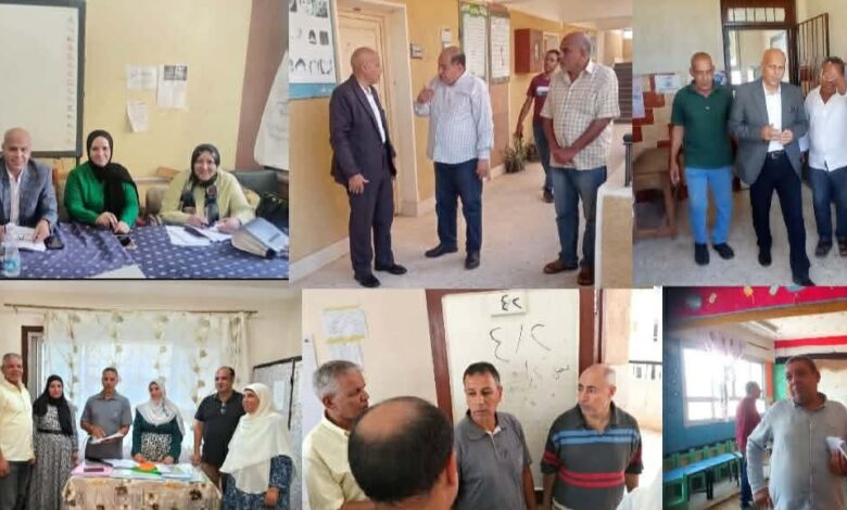 بسيوني وقيادات إدارة دسوق التعليمية.. يعملون بروح الفريق لاستقبال العام الدراسي الجديد