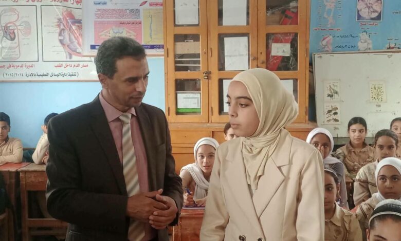 جودة .. يواصل جولاتة الميدانية لمتابعة مدارس غرب كفرالشيخ