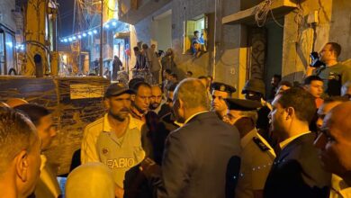 انهيار عقار في بيلا .. ومحافظ كفر الشيخ ينتقل لموقع الحادث ويتابع الإنقاذ لحظة بلحظة