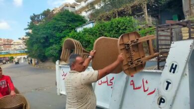 رئيس مدينة دسوق .. لا تهاون مع التعديات حملات يومية لإزالة إشغالات الكافيهات والمقاهي
