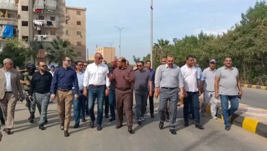 كيلومتر تطوير يغيّر وجه السلخانة بدسوق .. محافظ كفر الشيخ يتفقد طريق عمر أبو العز بعد أعمال الرصف والإنارة 