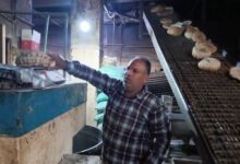 تموين بندر ومركز دسوق ..  تحرير 7 محاضر نقص وزن للمخابز البلدية