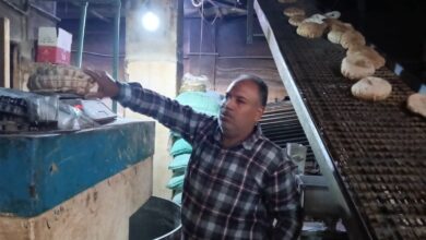 تموين بندر ومركز دسوق ..  تحرير 7 محاضر نقص وزن للمخابز البلدية