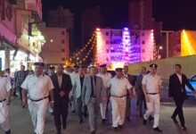 مدير أمن كفر الشيخ ورئيس مدينة دسوق .. يتفقدان تأمين المولد الإبراهيمي ليلاً 
