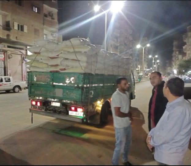 ضبط 8 أطنان نخالة مدعمة و6 مخالفات تموينية خلال المولد الابراهيمي بدسوق