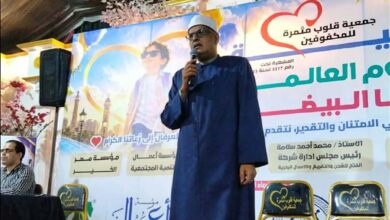 مدير أوقاف الاسكندريه  .. يشارك في احتفالية " العصا البيضاء " لتكريم أوائل الطلاب المكفوفين 